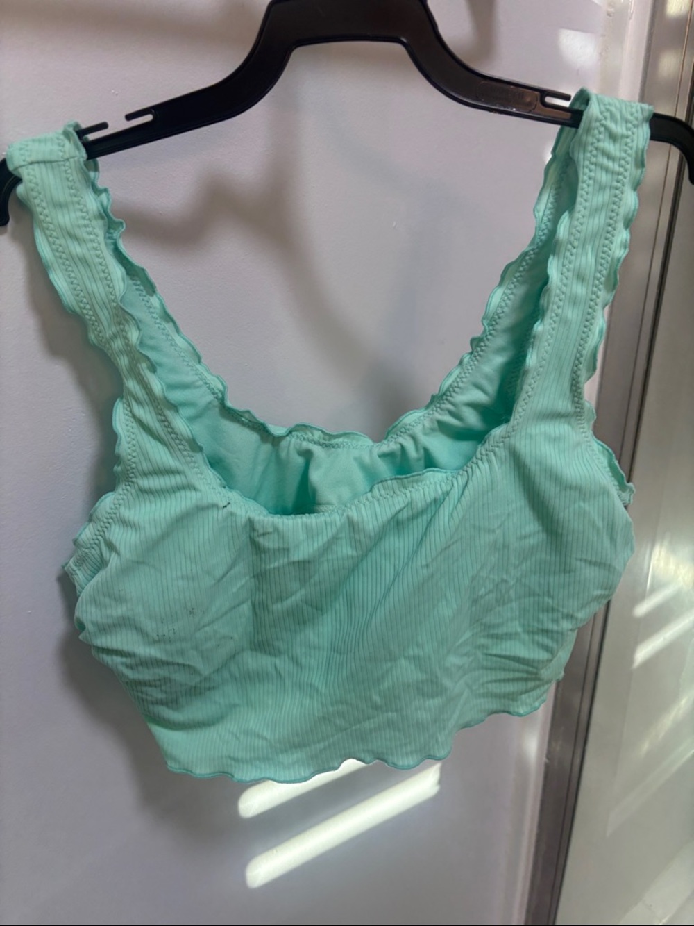 Xhilaration Mint Scoop Neck Ribbed Tank